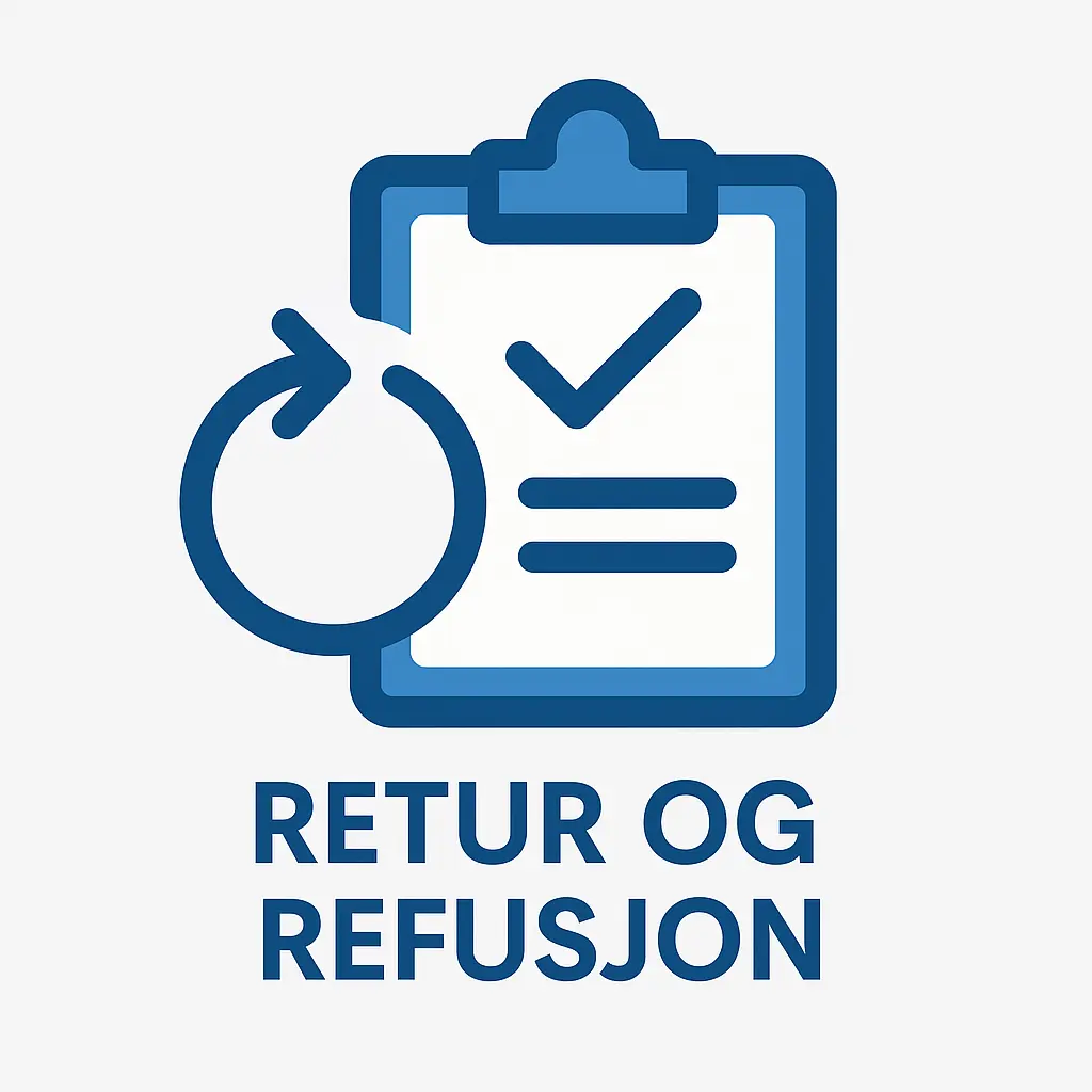 Retur og refusjon ikon